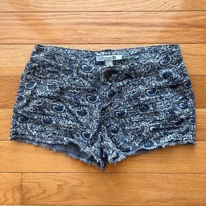 Boho Forever 21 paisley shorts with distressed hem